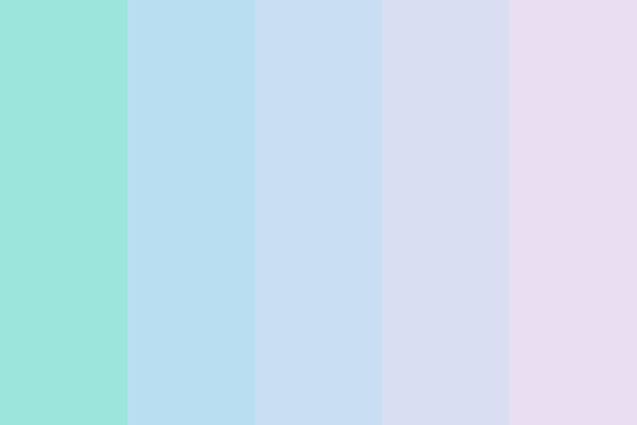 Pastel green and purple Color Palette