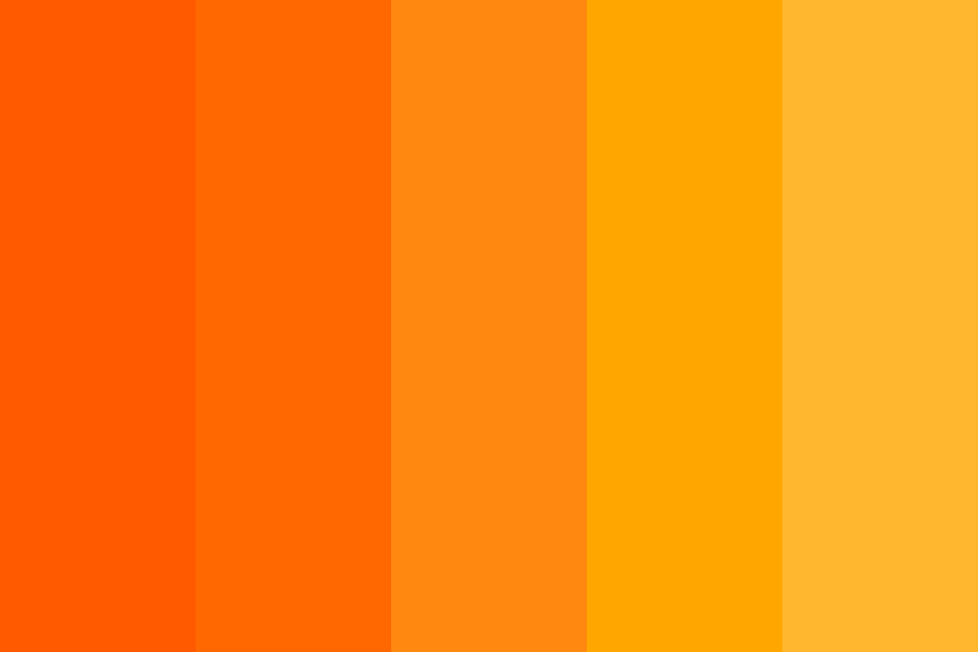 Pumpkins for Halloween Color Palette