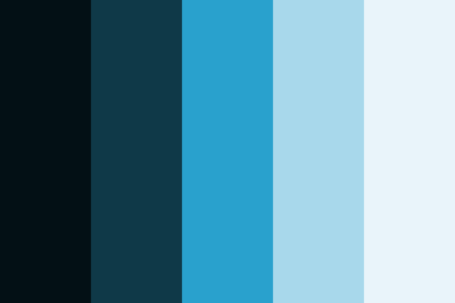 Shades Of Cool Blue Color Palette
