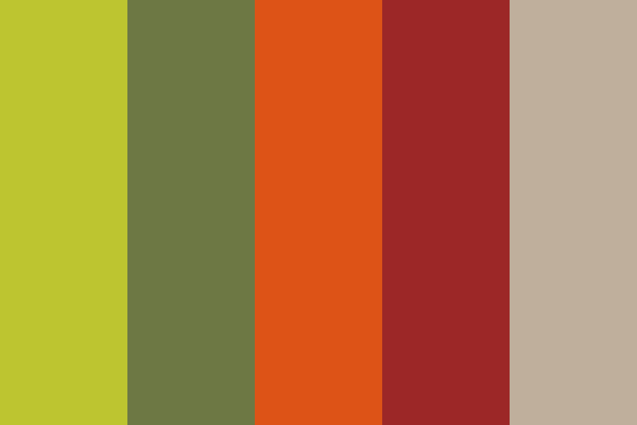 green red Color Palette