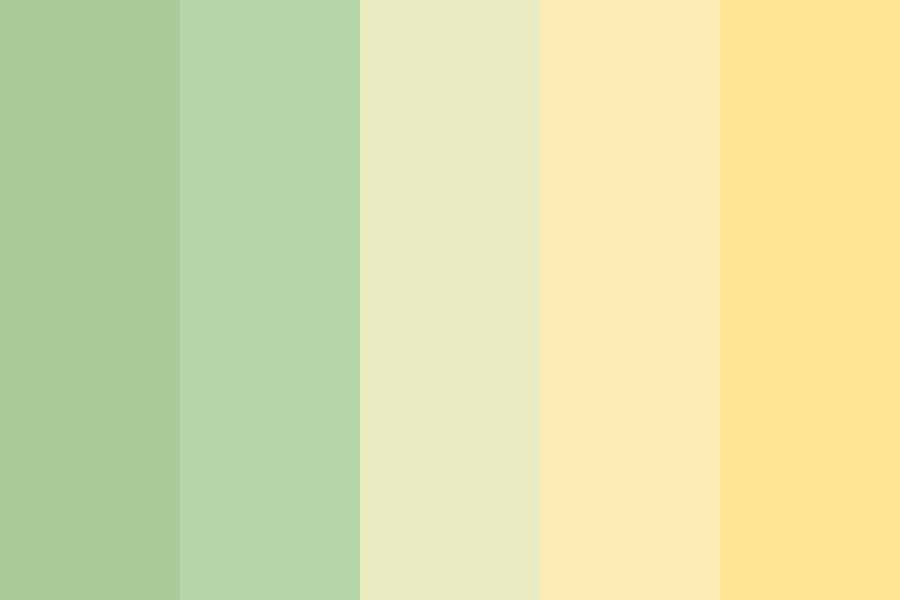 Green Grass and Yellow Sunshine Color Palette
