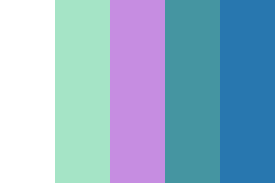 Green purple blue Color Palette