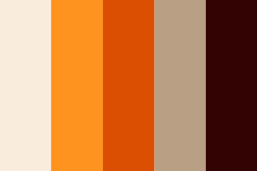 Orange and brown 3 Color Palette