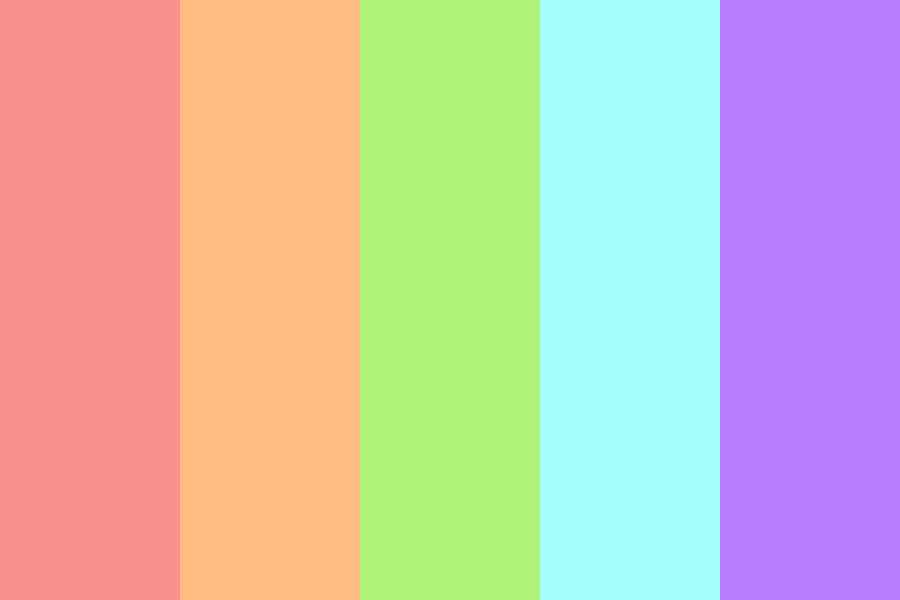 Rainbow Xylophone Color Palette