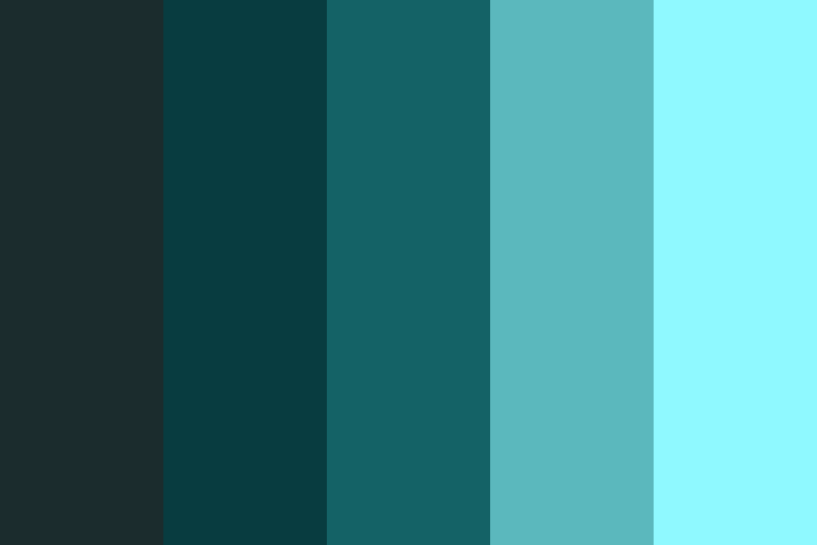 Gradient of Blues Color Palette