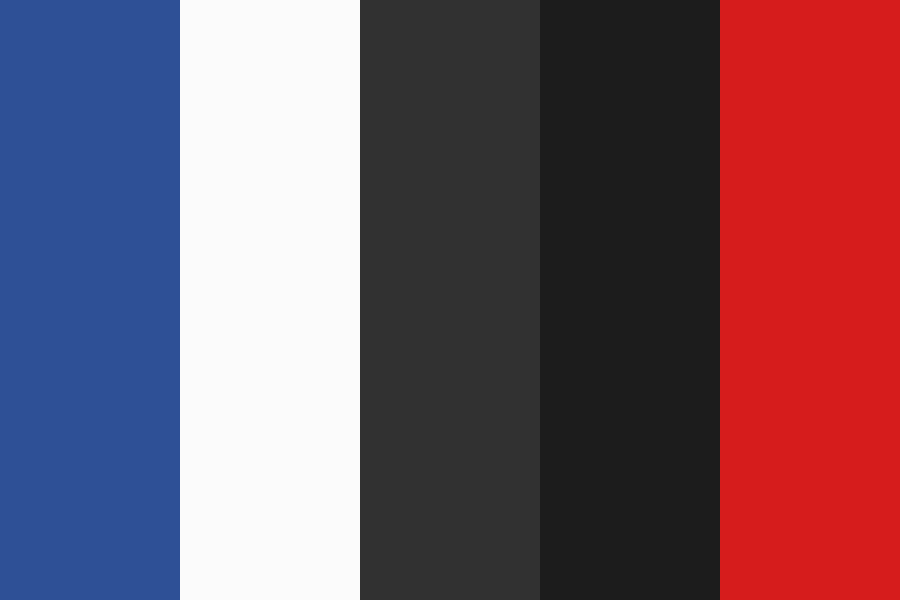 Blue Grey and Red Color Palette