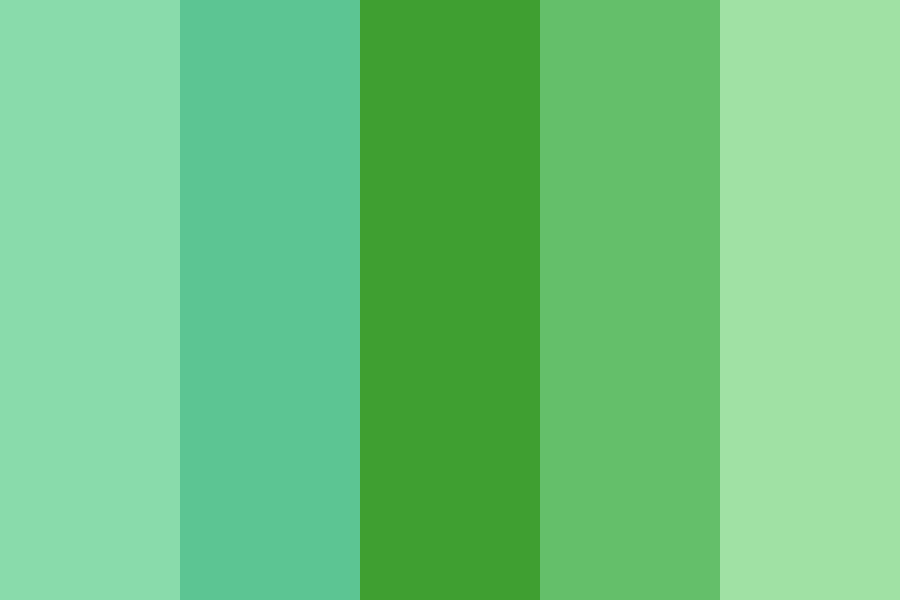 soft and deep green Color Palette