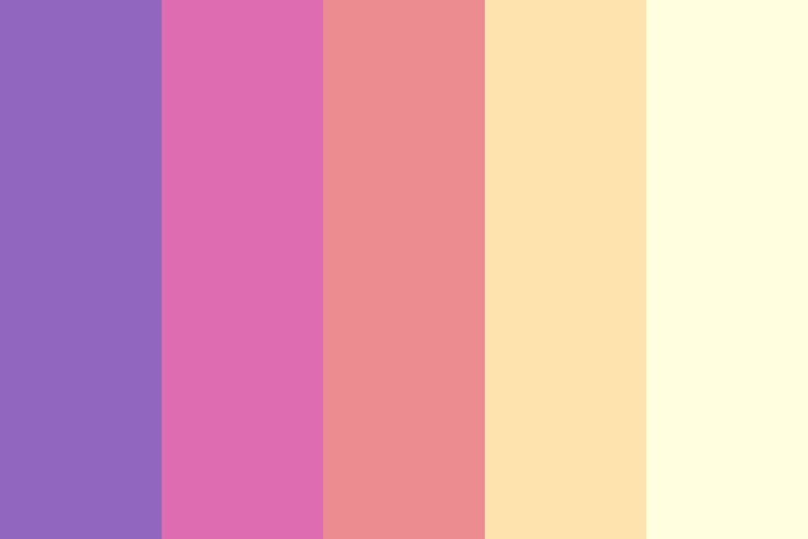 Sunset Cake Color Palette