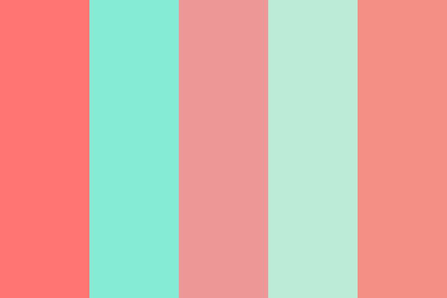 Minty Coral Color Palette