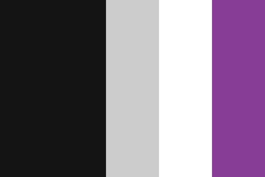 Asexual Pride Flag Color Palette