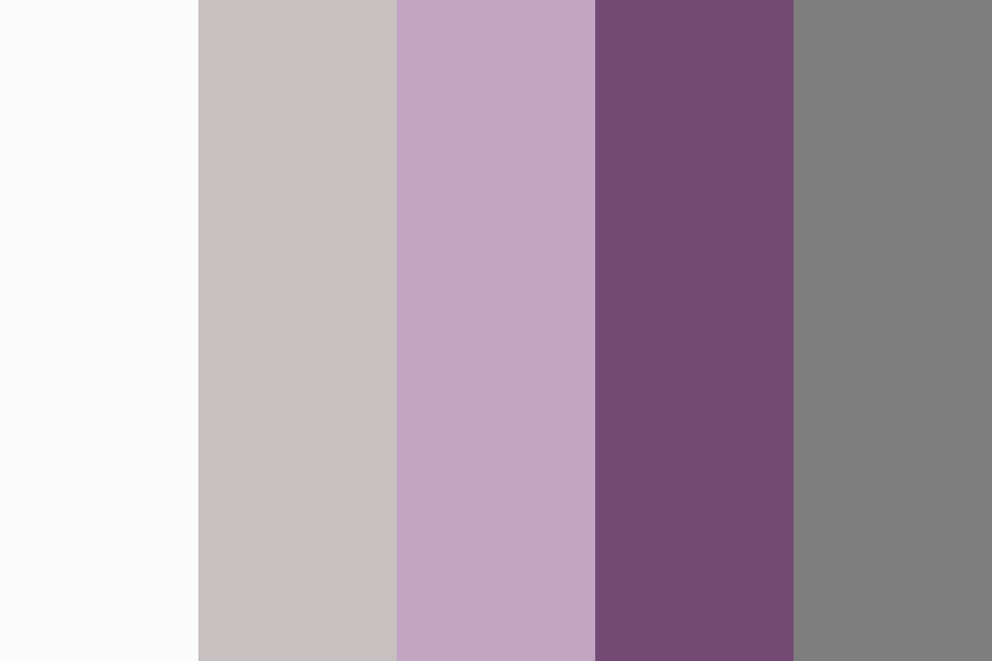 Silver Plum Wedding Color Palette