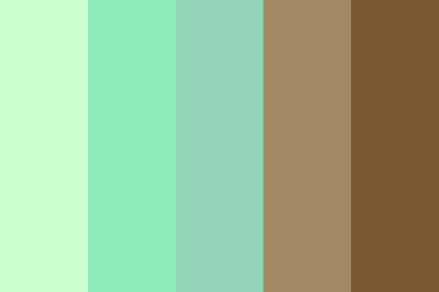 mint choc chip Color Palette