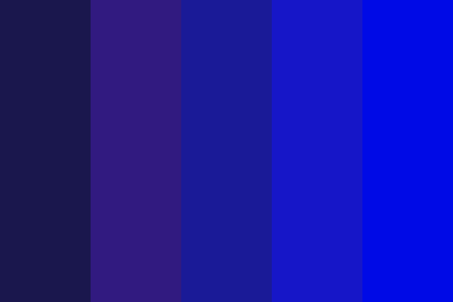 Dark to light blues Color Palette