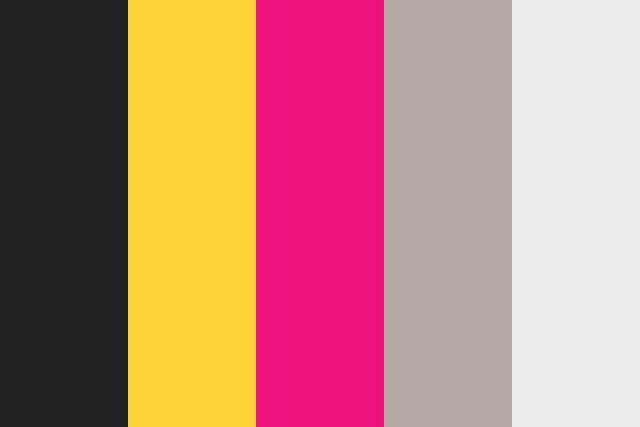 Dark with yellow Color Palette