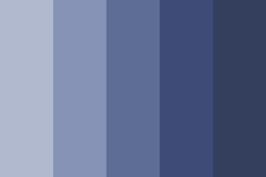 very cool quite literally blues Color Palette