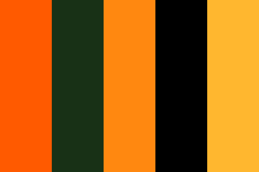 Halloween Color Palette With Hex Codes