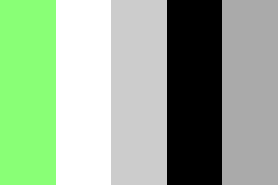 Green Gray Black Color Palette