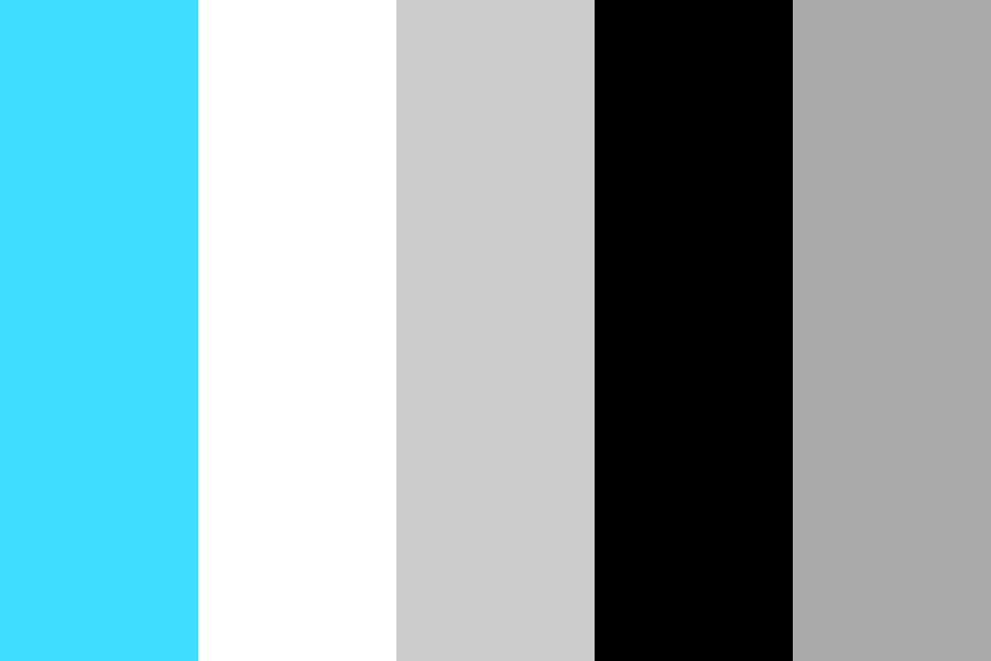 Blue Gray Black Color Palette