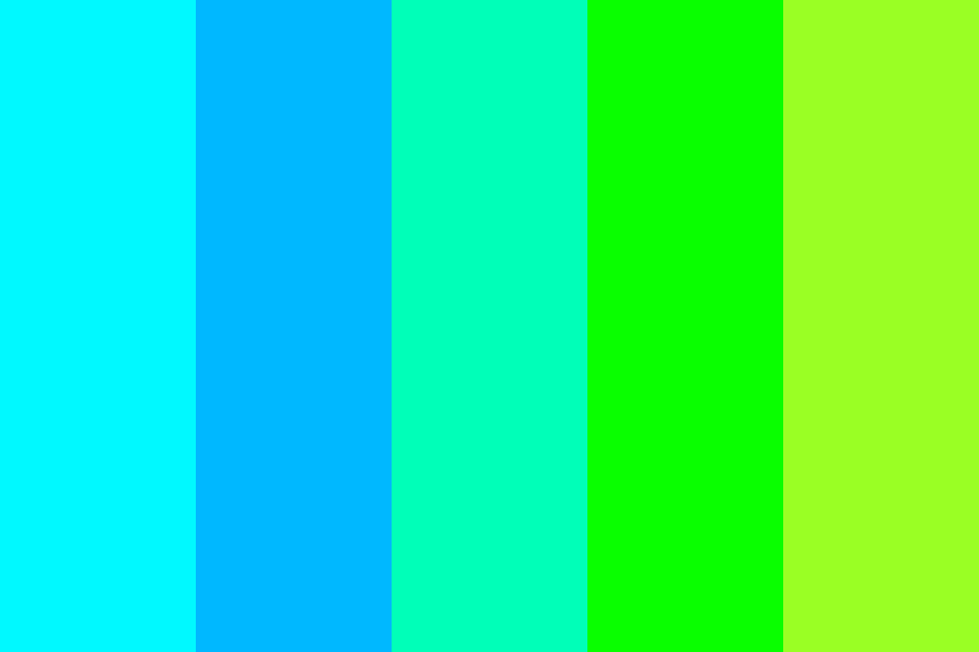 Greens and blues Color Palette