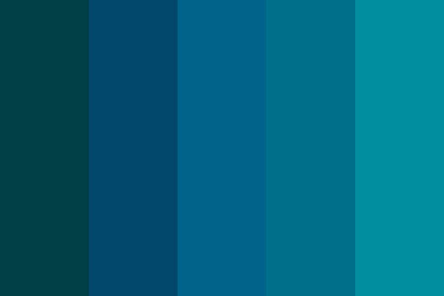 The blue shades Color Palette