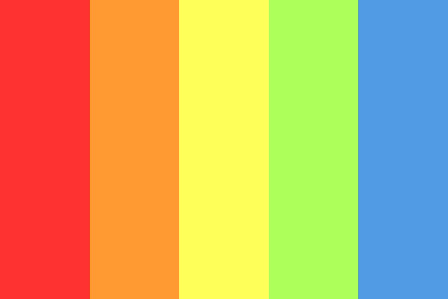 Basic Rainbow Color Palette