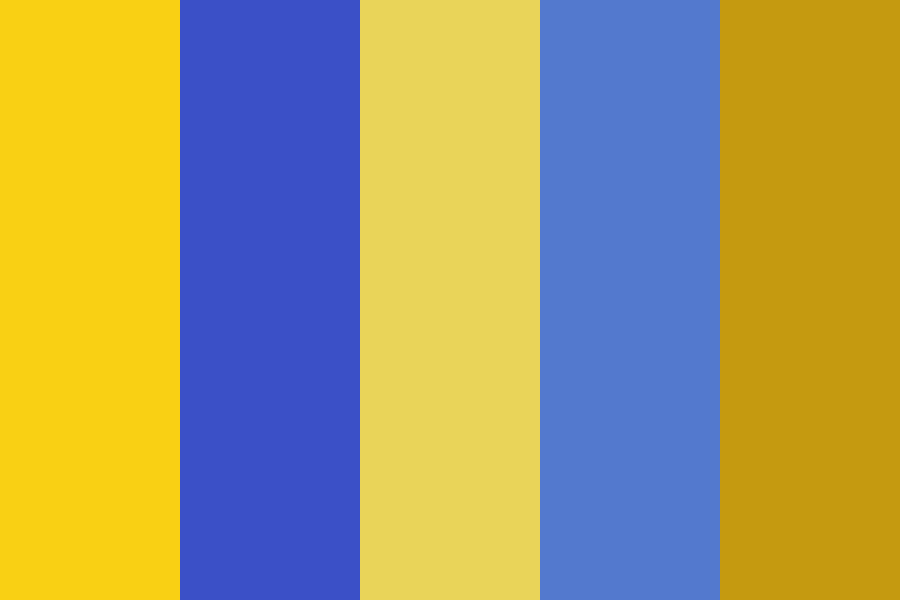 Blue Gold Color Palette