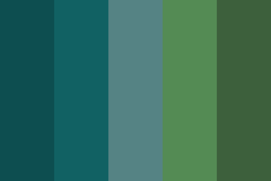 Maine Sea and Spruce Color Palette