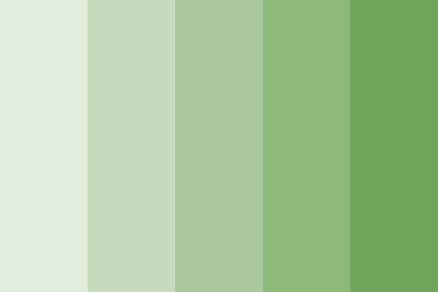 Build up Green Color Palette