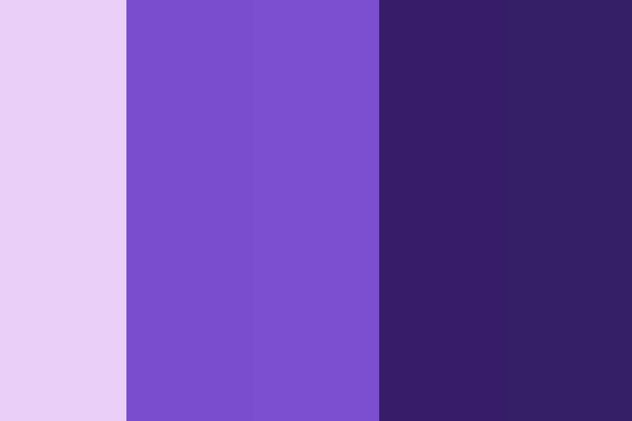 Purple anime hair Color Palette