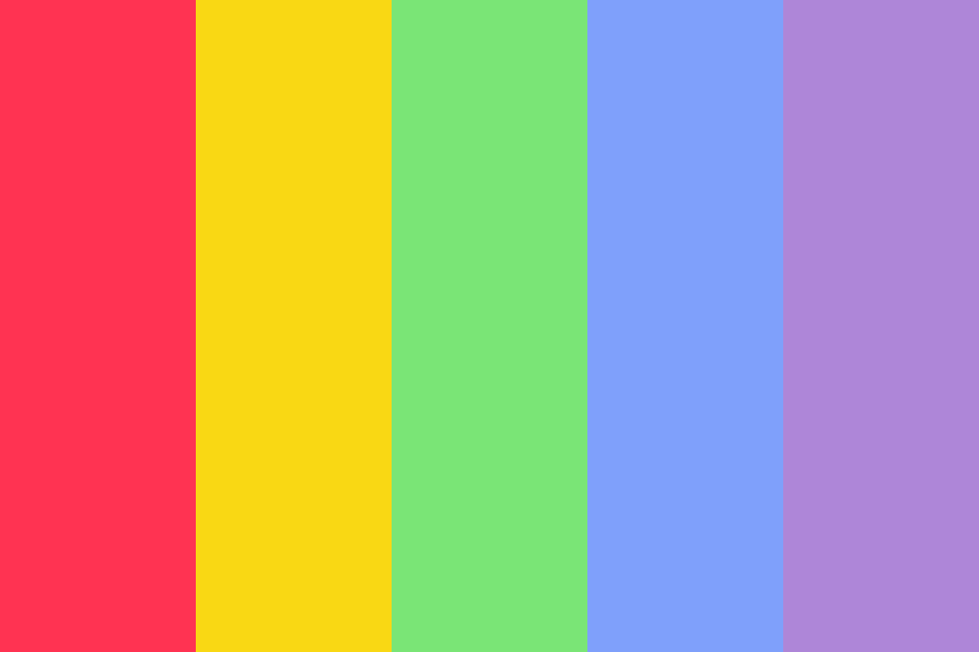 simple rainbow Color Palette