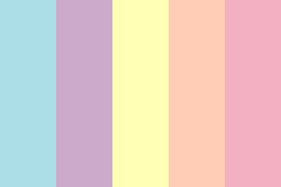 Pastel Candy Aesthetic Color Palette