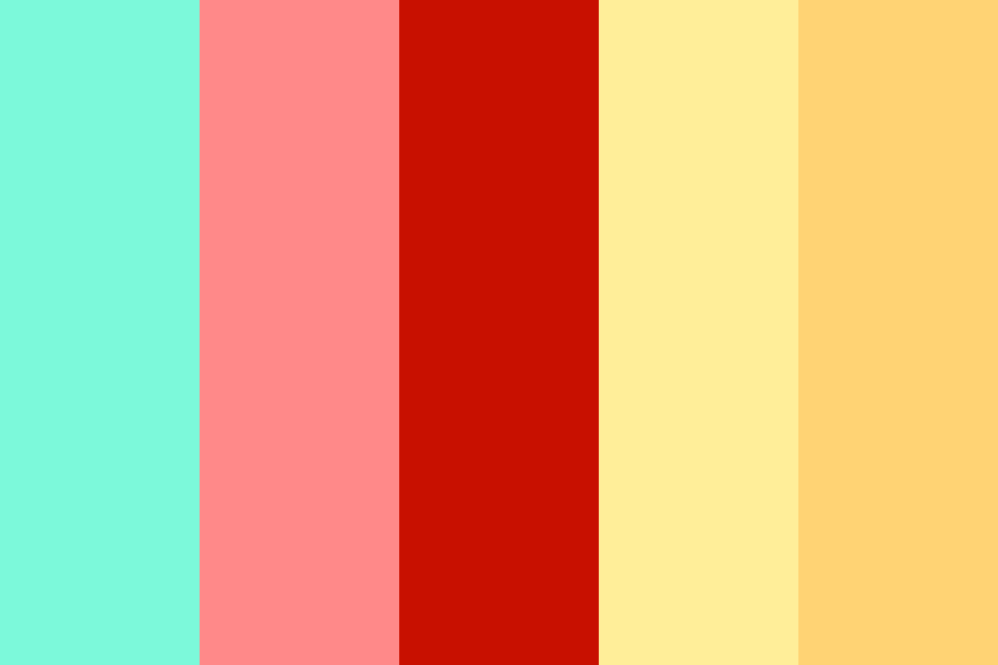 fantasy red pink panda Color Palette