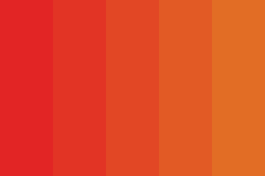 Yellow To Red Gradient Color Scheme Orange Altering