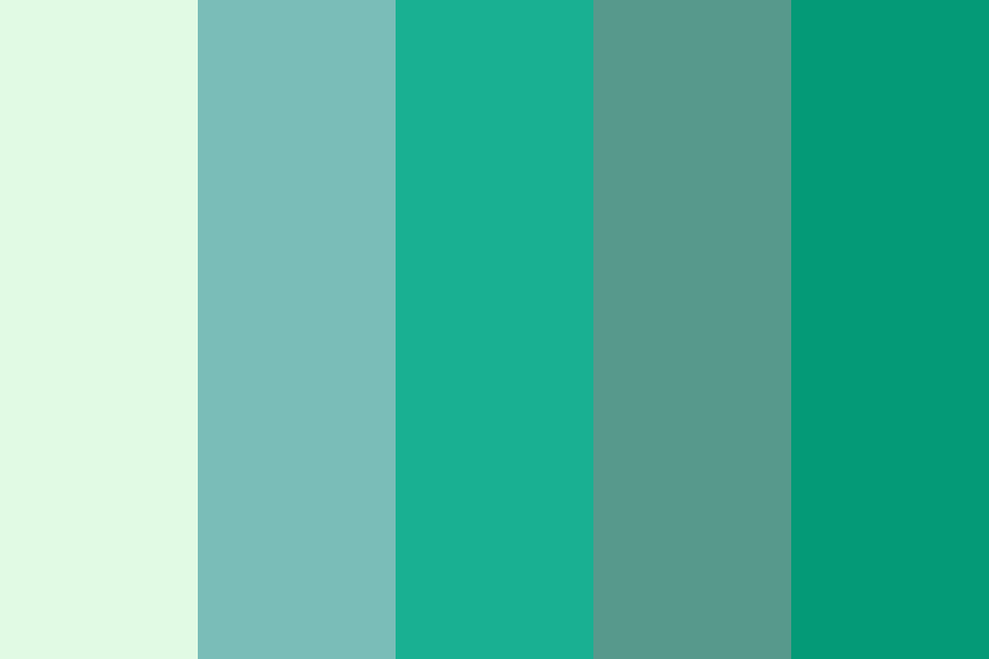 blue green gradient Color Palette