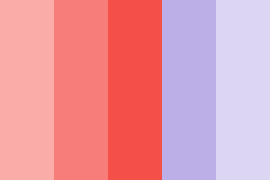 coral and purple Color Palette