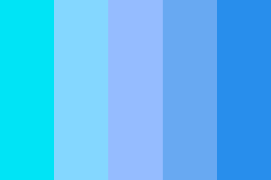 25 shades of blue Color Palette