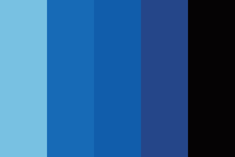 Blue Sunflower Color Palette
