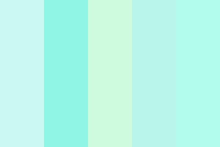 Mint Candy Apple Color Palette