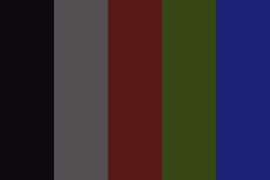 Winter Night Christmas Lights Color Palette