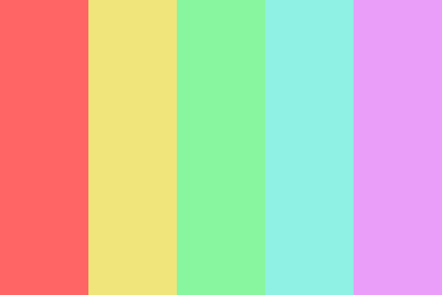 pastel birthday cake Color Palette