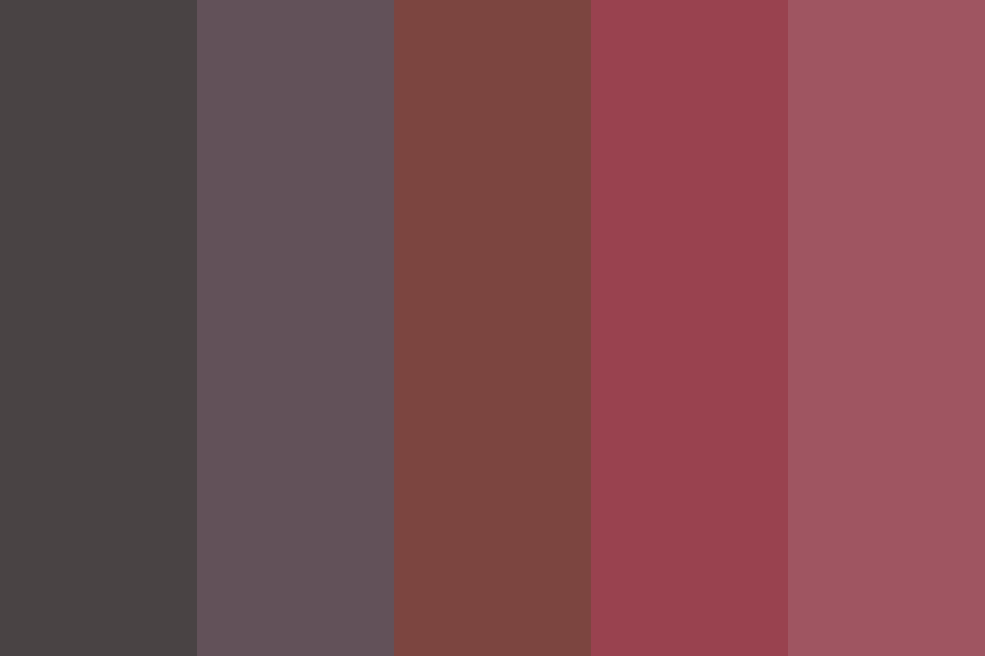 Dark Reds & Dark Greys Color Palette