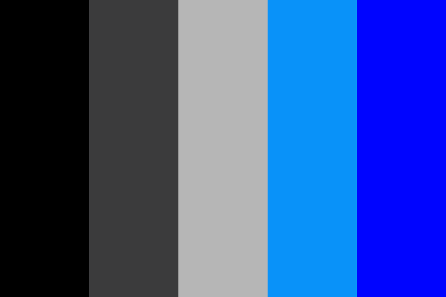 Dark Electronic Blue Color Palette