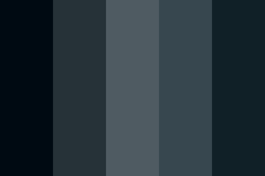 Cold Black Color Palette