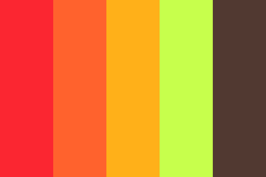 neon autumn Color Palette