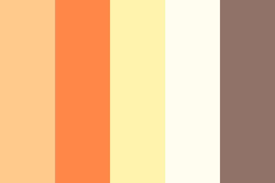 melting orange creamsicle Color Palette