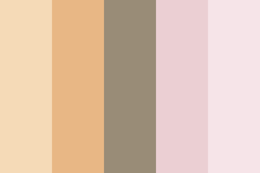 Blush And Gold Color Palette
