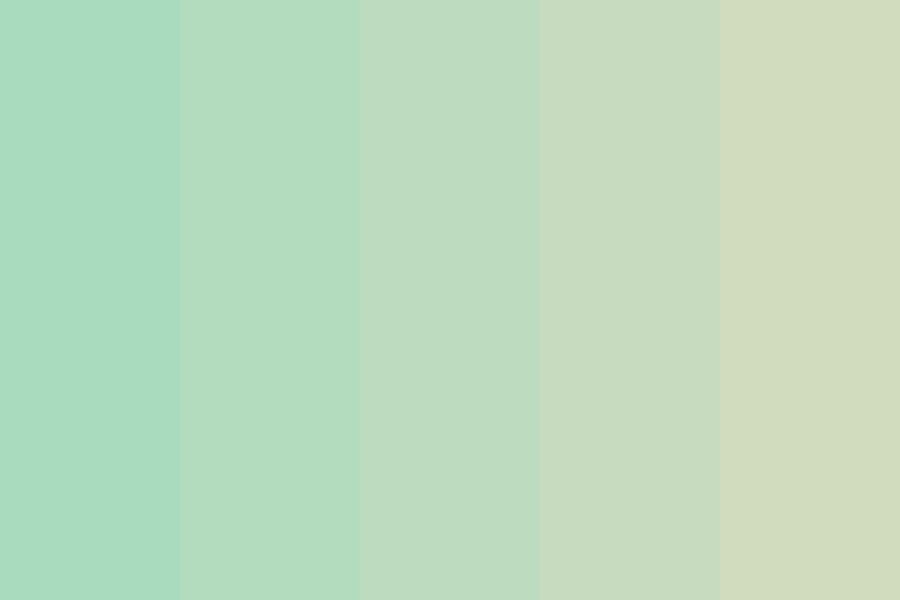 a selection of greens Color Palette