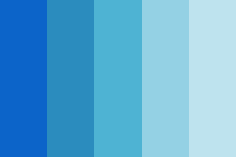 Blue Paint Color Palette