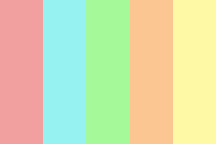 Pastel Tropical Island Color Palette