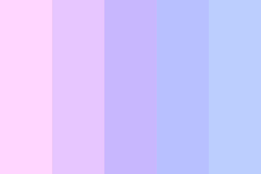 Pastel Pink to Blue Color Palette
